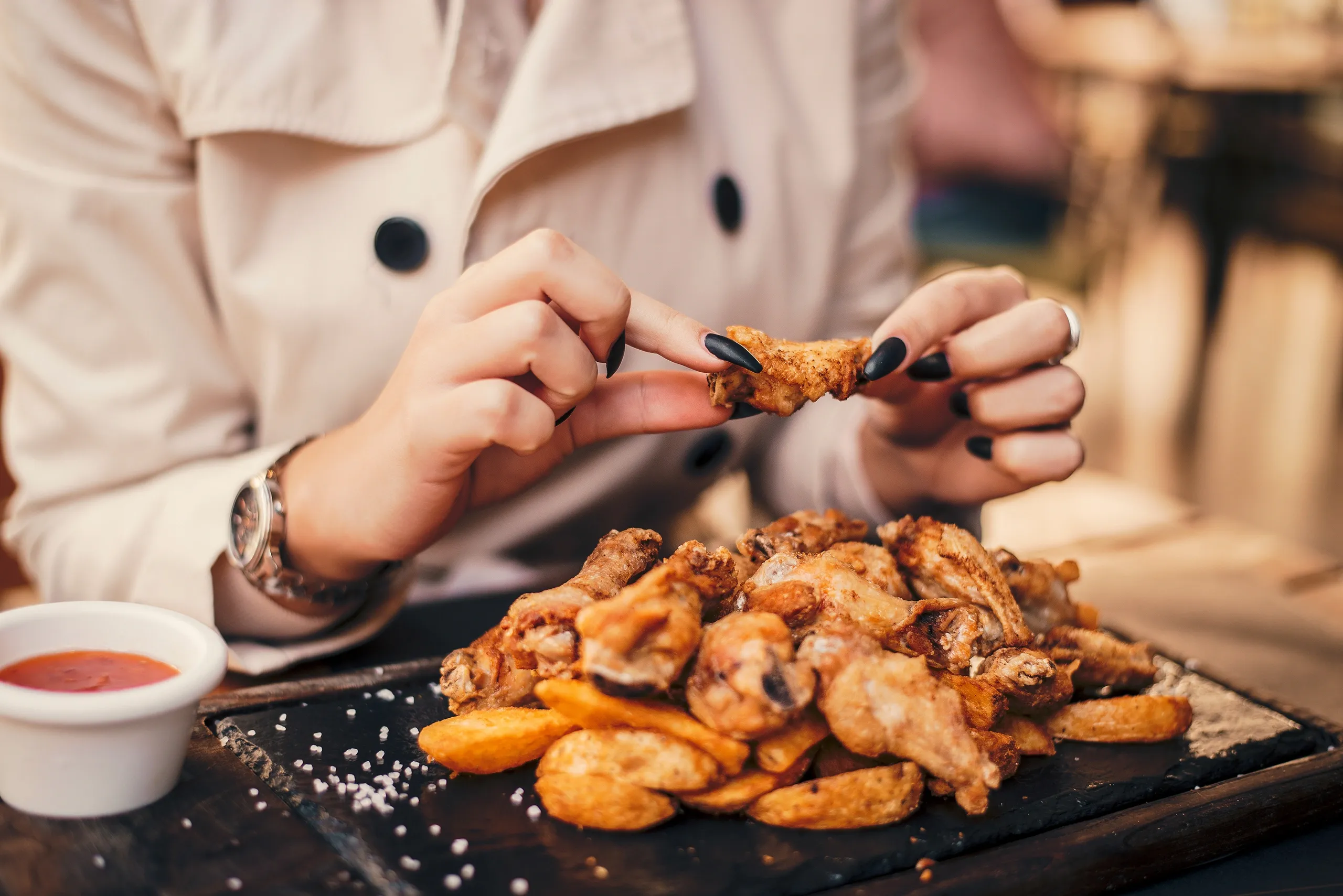 Lækre chicken wings fra MFC Fried Chicken Odense